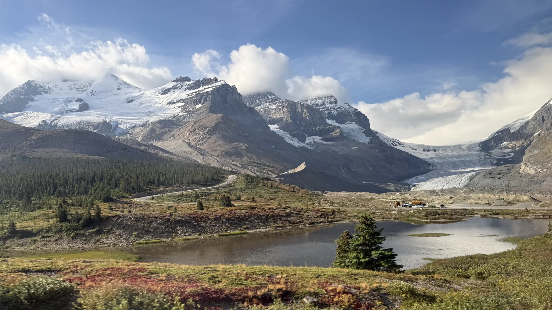 Icefield Parkway, Glacier Skywalk (Jasper) / Peyto Lake, Bow Falls, Hoodoos (Banff)
